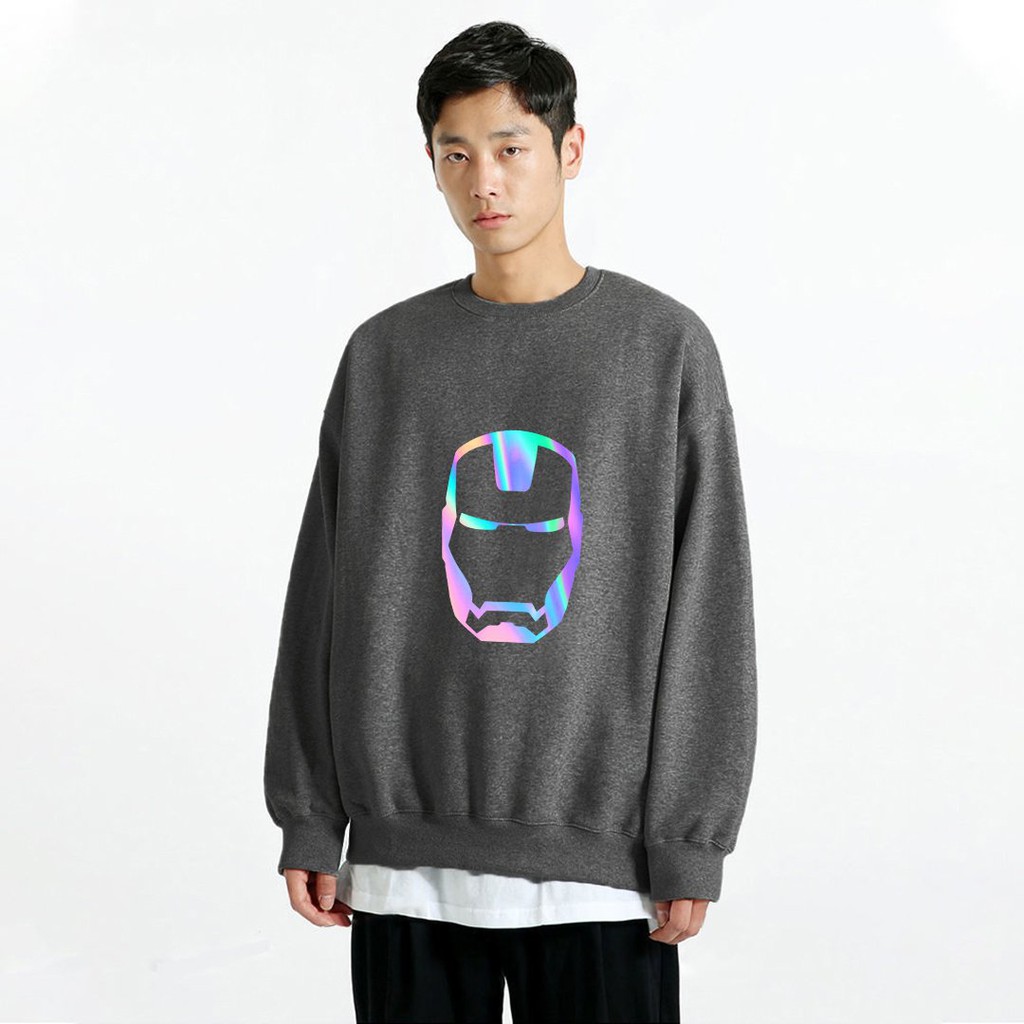 Áo Sweater Iron Man Phản Quang, Aó Nỉ Dài Tay Nam Nữ Cá Tính - AS23 | BigBuy360 - bigbuy360.vn