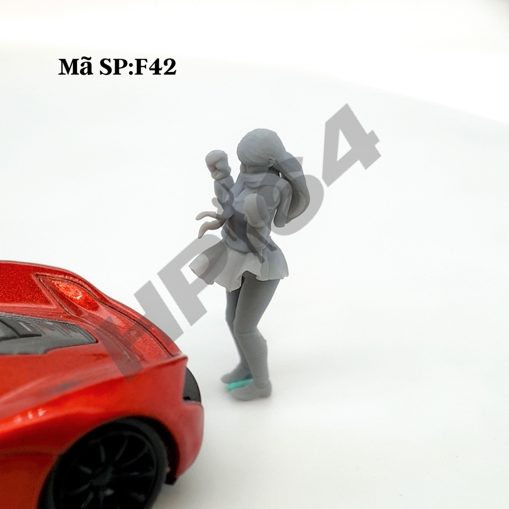 Mô hình nhân vật thô chưa sơn tỉ lệ 1/64 Female Casual