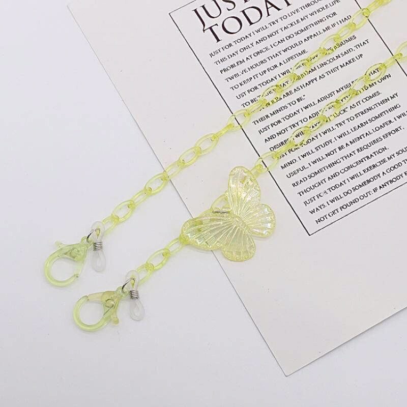 Dây đeo khẩu trang charm bướm nhiều mẫu dễ thương