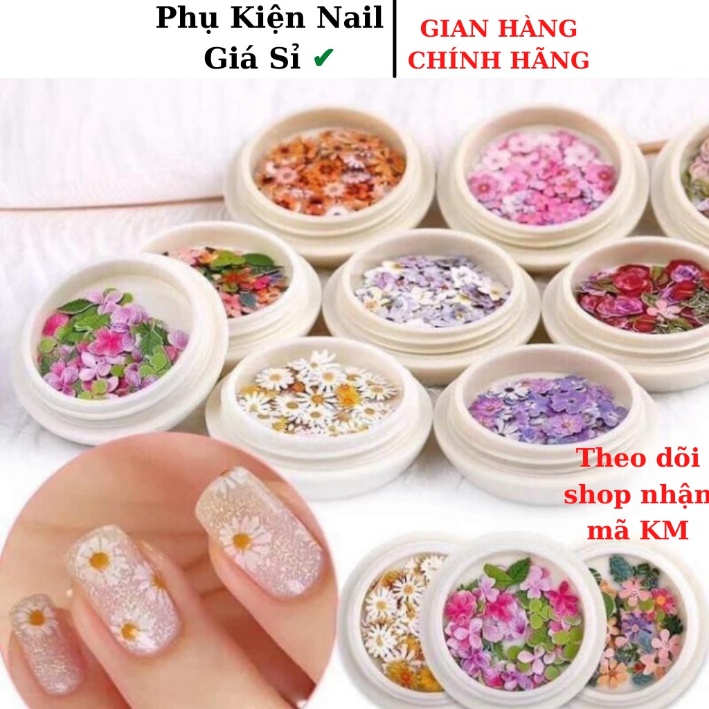 Phụ kiện gắn móng Bướm &amp; Hoa hàn quốc xinh xẻo