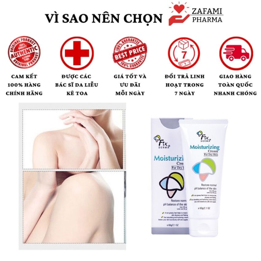 Kem dưỡng ẩm body dưỡng trắng da toàn thân dưỡng da trắng da dưỡng ẩm Fixderma Mosturizing (60g) Zafami Pharma | BigBuy360 - bigbuy360.vn