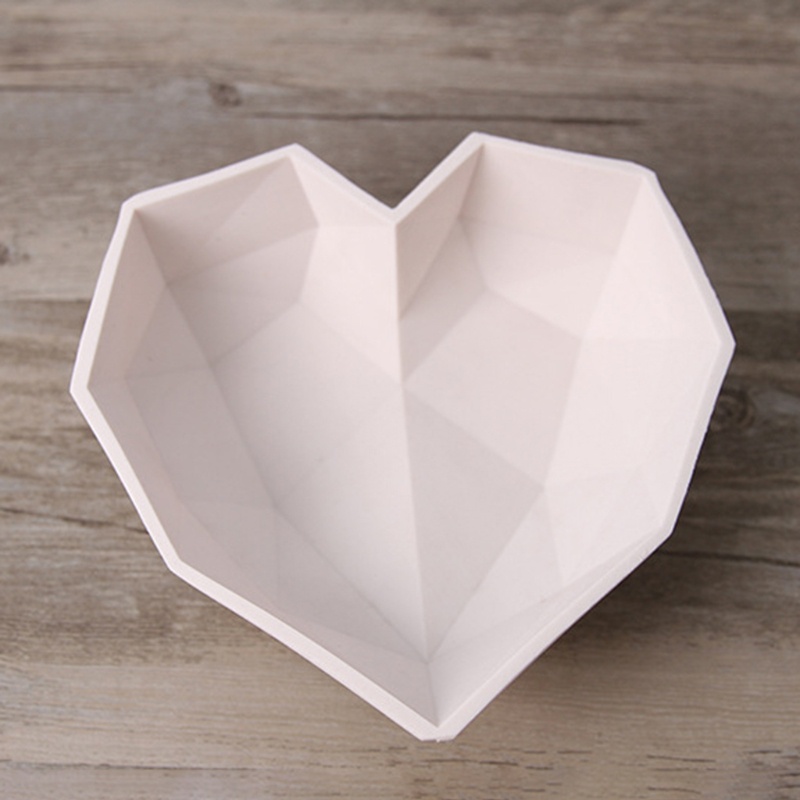 Khuôn Làm Bánh / Sô Cô La / Đất Sét Hình Trái Tim 3D Linh Hoạt
