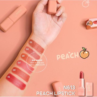 🍑Son Thỏi Lì Mềm Mịn Nee Cara Peach N613