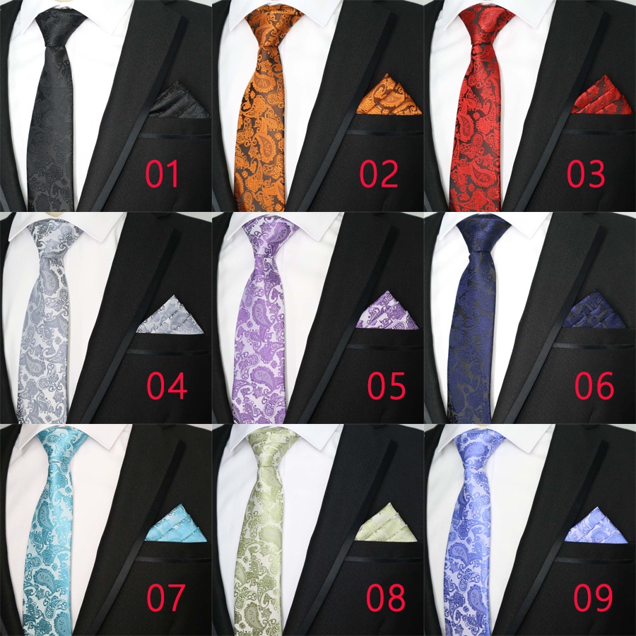 Bộ Cà Vạt Lụa 8CM Sang Trọng Dành Cho Nam