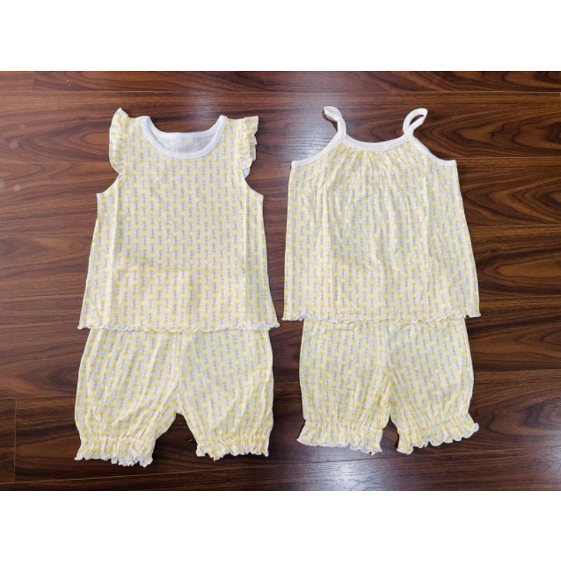 (Sẵn) set bộ mặc nhà xuất hàn bé gái (8-25kg)