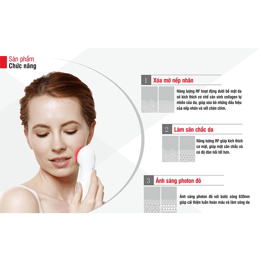 Máy nâng cơ và tái tạo da chuyên sâu Lifetrons RF700 xoá rãnh cười, nếp nhăn