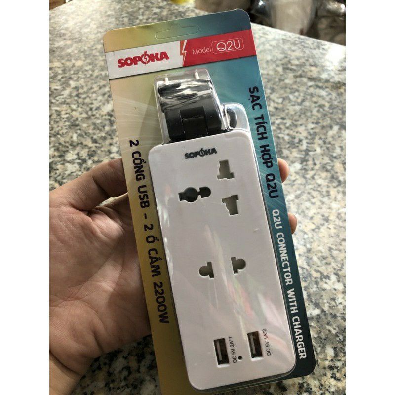 Ổ cắm thông minh có USB Sopoka Q2U; Q4U