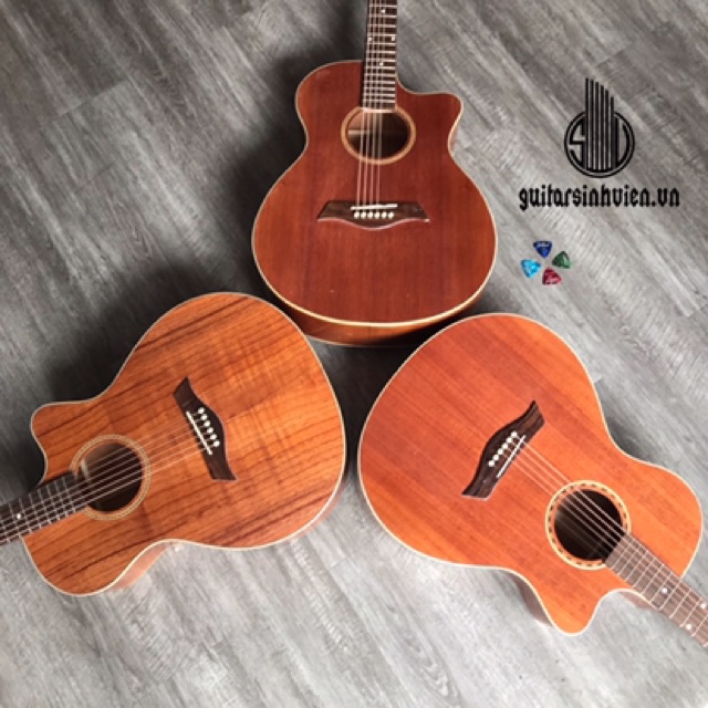 Đàn guitar acoustic SV-FA2 full gỗ hồng đào nguyên miếng - Action thấp, có ty chống cong, chơi được lâu - Guitarsinhvien