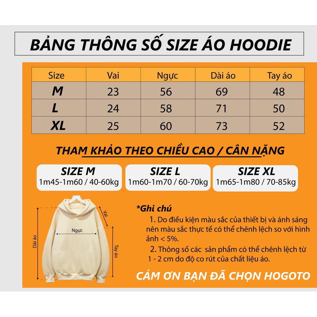 Áo nỉ hoodie AGNUL Hogoto shop , áo nỉ bông cotton unisex nam nữ form rộng oversize chất liệu Cotton