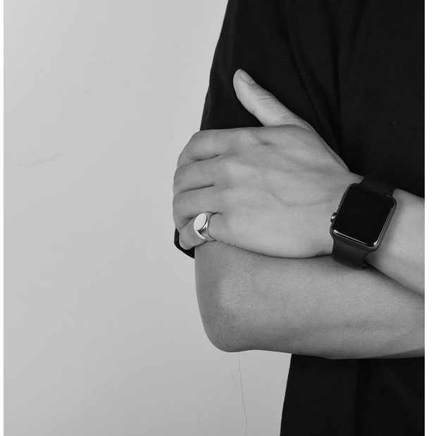 Nhẫn Thời trang hợp kim Titanium Libery bản ngón út  - Mẫu N033