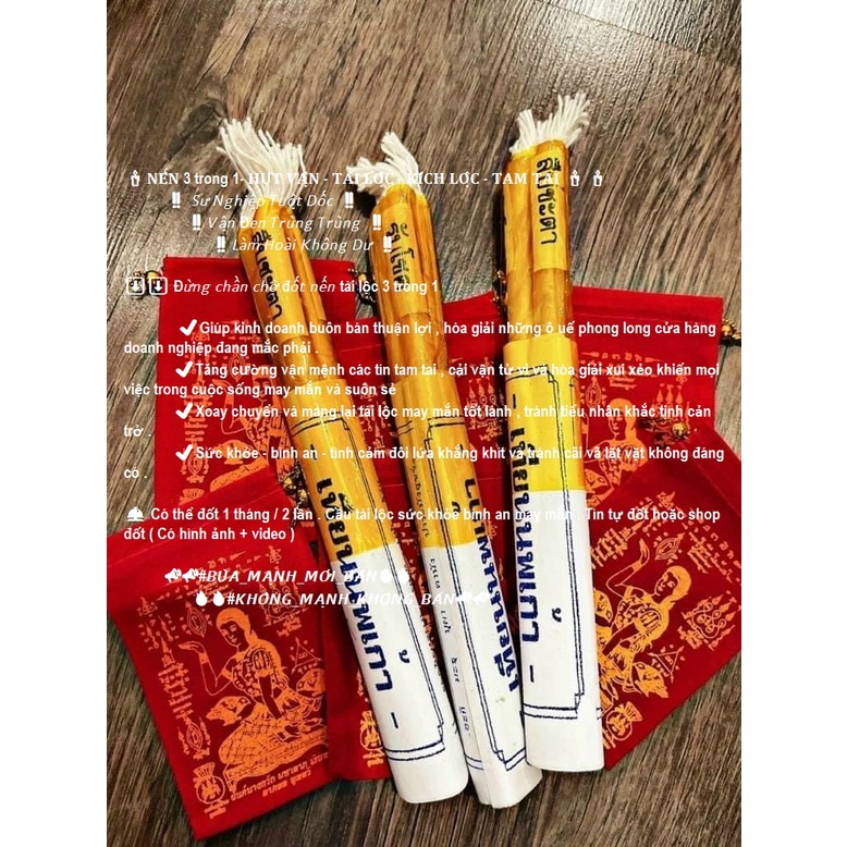Combo 3 nến tài lộc