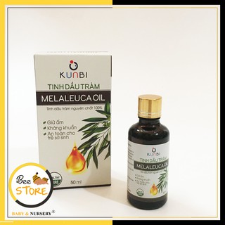 [MỞ KHO SỈ BÁN LẺ] Tinh dầu tràm nguyên chất Kunbi chai 50ml, Tinh dầu cho bé .