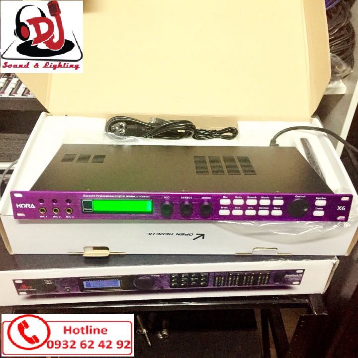 Vang số X6, vang số karaoke, thiết bị karaoke X6, thiết bị chống hú, vang số chống hú