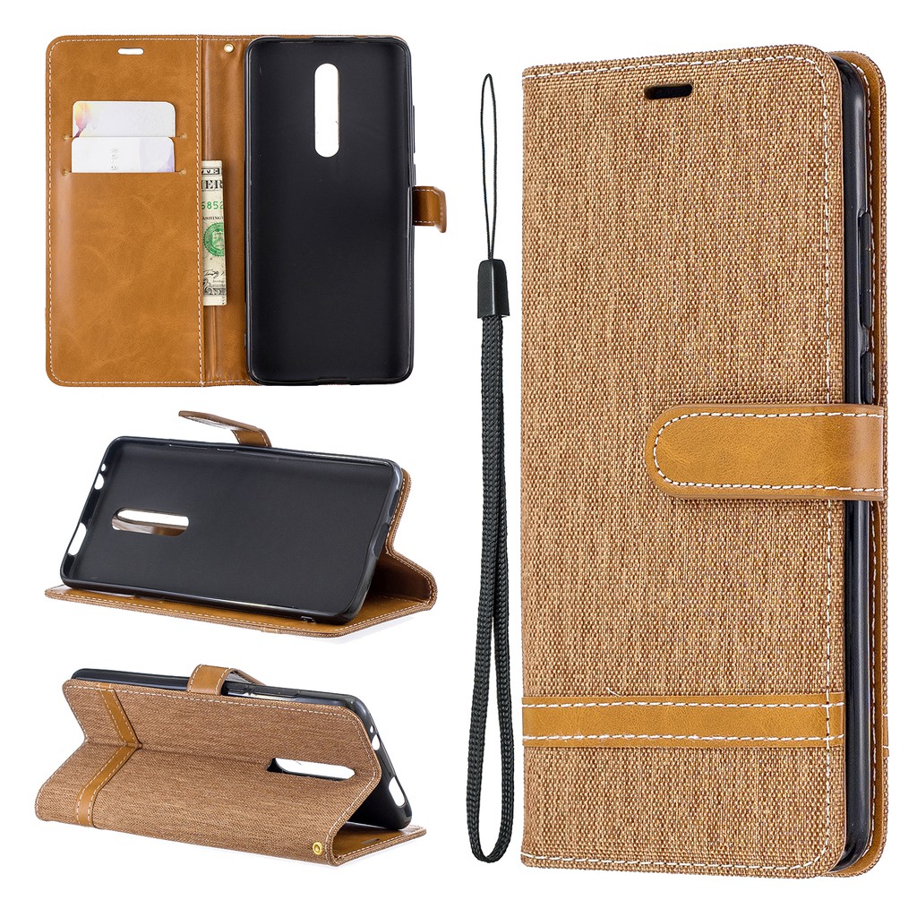 Bao da điện thoại da denim cho Xiaomi Redmi K20/K20 Pro/Mi 9T