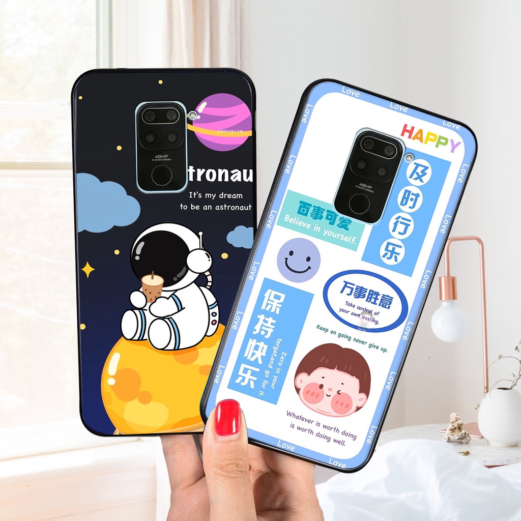 Ốp lưng Xiaomi REDMI NOTE 9 in hình 3D GẤU cute be@r, soda, happy day cực hot ,thời thượng