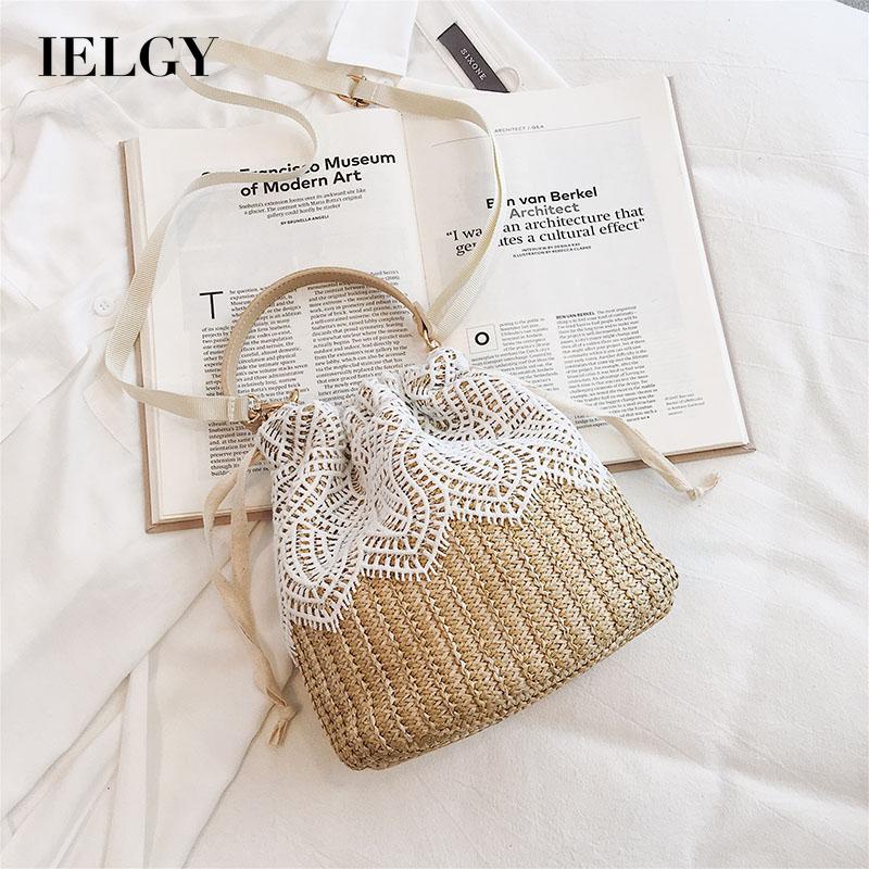 Túi Cói Đeo Vai Thiết Kế Nhỏ Gọn Thời Trang Đi Biển Xinh Xắn Cho Nữ