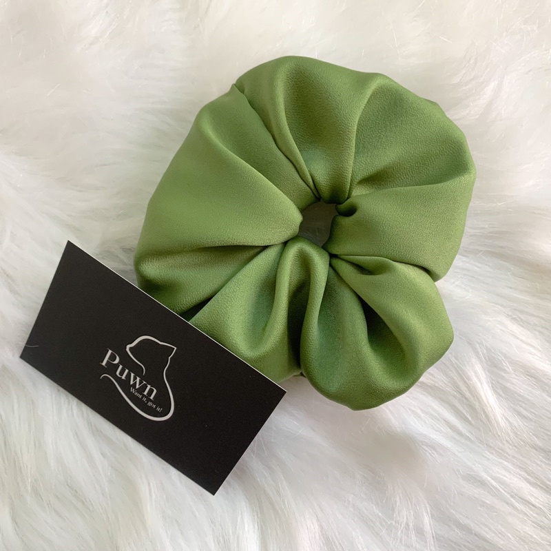 Dây buộc tóc Scrunchies lụa Handmade mềm mại xinh xắn Puwn Shop