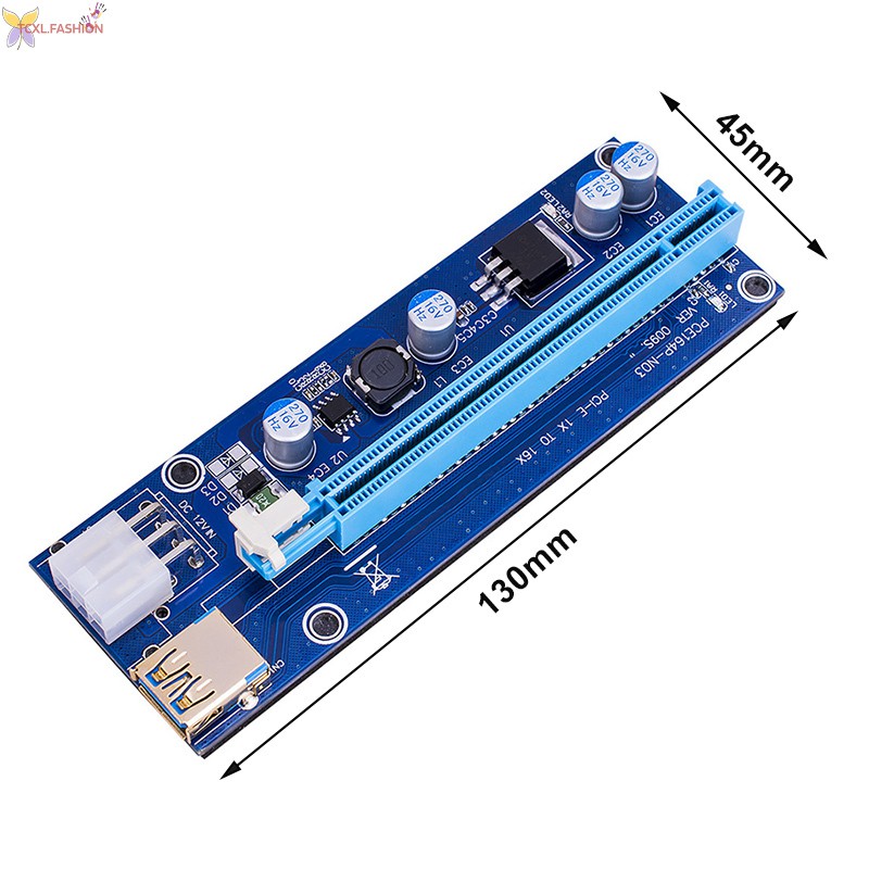 Card Mở Rộng Tcxl. Pcie Pci-E 1x Với Cáp Kết Nối Usb 3.0 Ver 006c