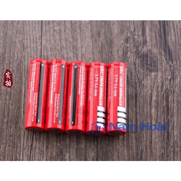 Pin sạc ultrafire 18650 6800mAh 3.7V 4.2V dùng cho đèn pin siêu sáng, quạt pin, thiết bị y tế...