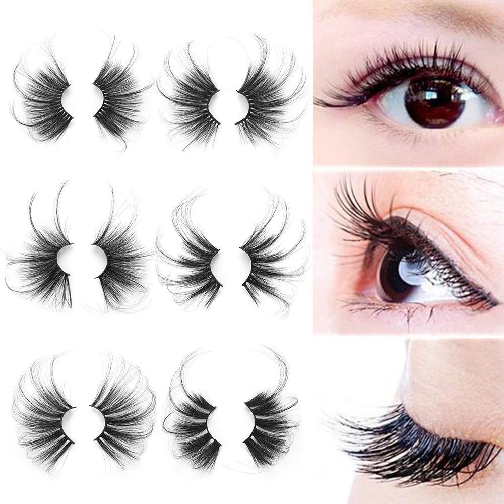 OKDEALS 1 Cặp Lông Mi Giả 70mm 100% Lông Chồn 3D