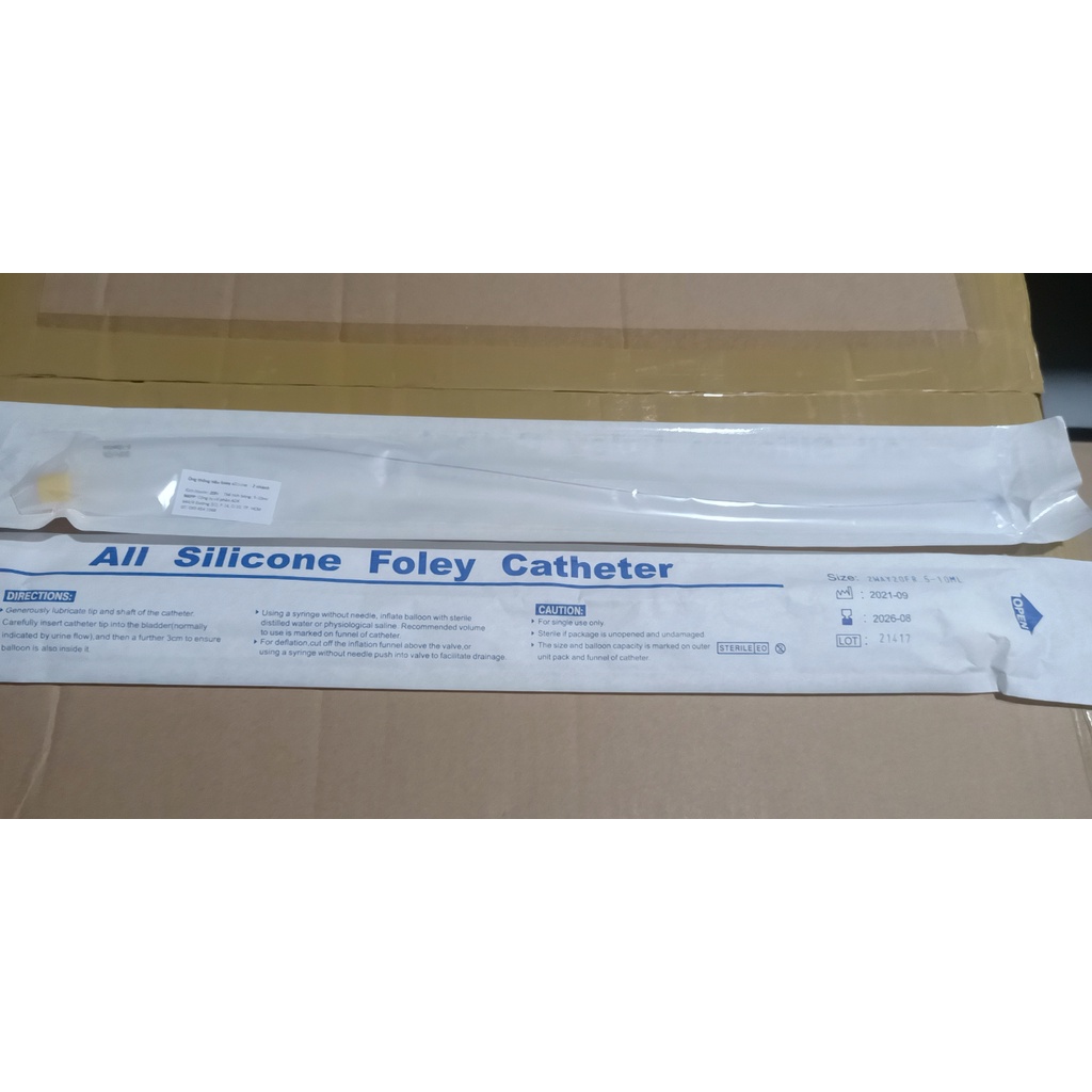 Dây Thông Tiểu Tháng  All Silicon Foley Catheter