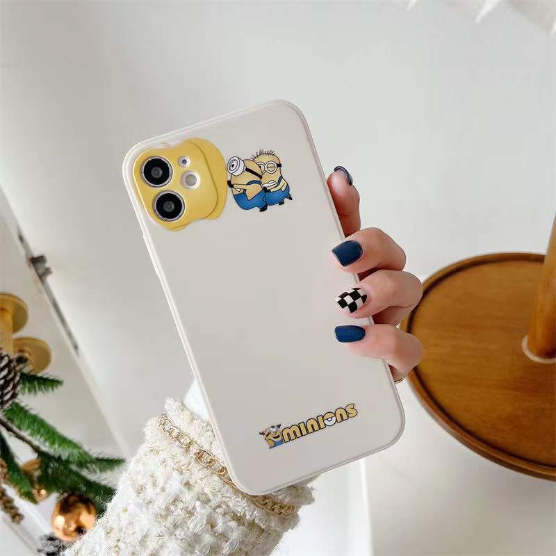 Ốp Điện Thoại In Hình Minions Sang Trọng Cho iPhone 13 12 11 Pro Max 12 XR X XS Max 7 8 Plus