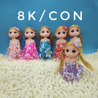 Combo 5 búp bê chipi 12cm có áo ( mẫu ngẫu nhiên)