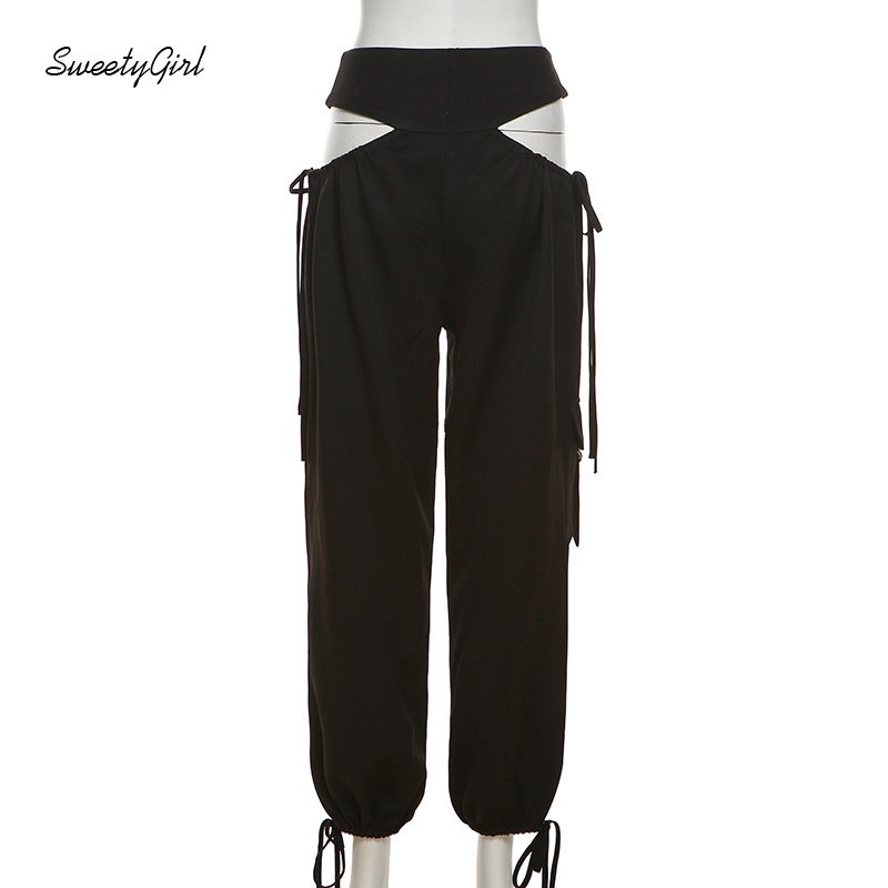 Quần Dài Eo Thấp Màu Đen Trơn Cài Khuy Đơn Giản Thời Trang Đường Phố 2022 Cho Nữ