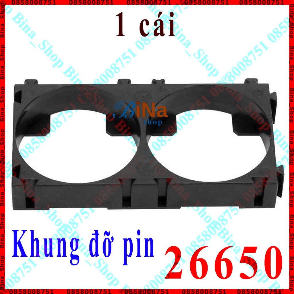 [1 cái] Khung gắn pin 26650 Đế gắn pin 26650 loại 2 cell tiện dụng