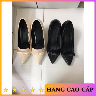 [ HÀNG LOẠI 1 ] Giày công sở bít mũi gắn nơ thời trang