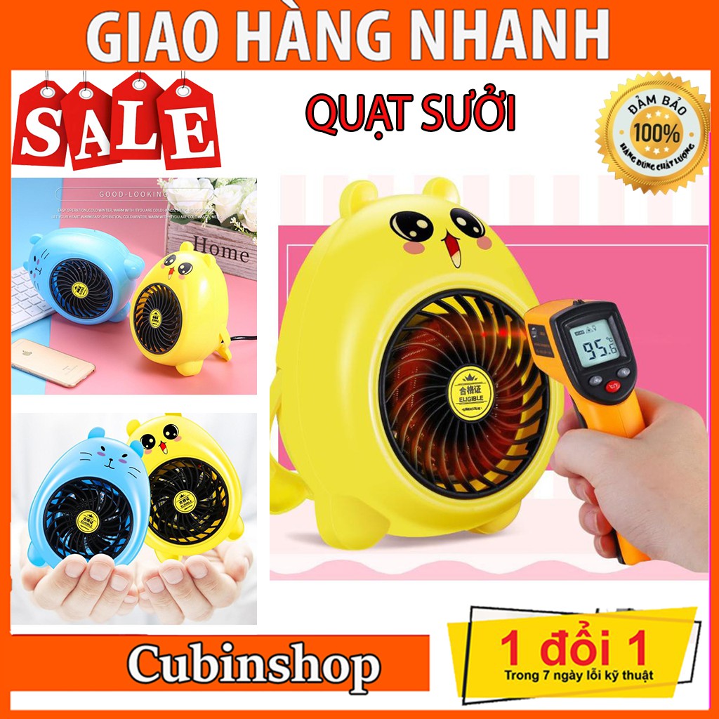 Quạt sưởi đa năng mini chiều nóng hình thú đáng yêu