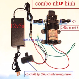 máy bơm tăng áp mini 12v - máy bơm phun sương 12v