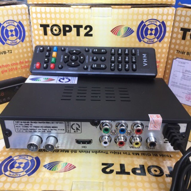 M Đầu thu mặt đất DVB-T2 TOPT2 (KTS-T2) - HỢP QUY mang BỘ TT&TT 3 6