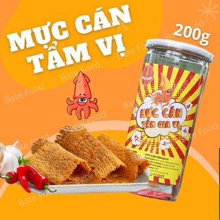 Khô Mực Cán Tẩm Gia Vị  200g Đậm Đà Dai Ngon Loại 1  I Đồ ăn vặt batefood