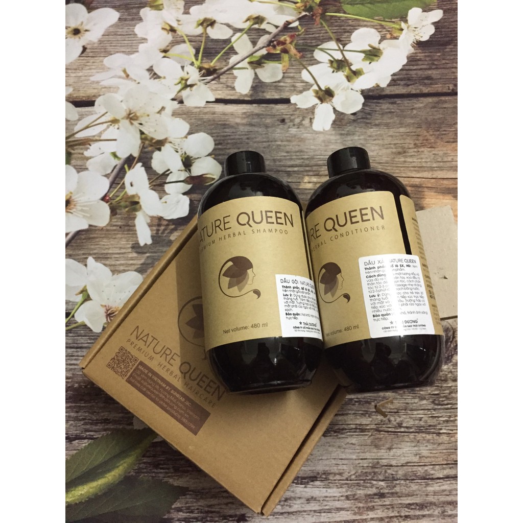 [480ml] Dầu gội Nature Queen
