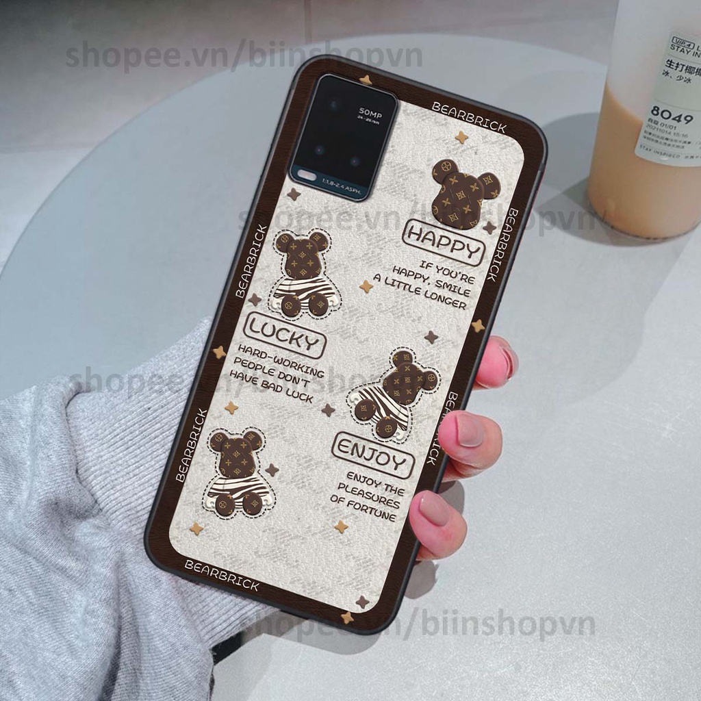 Ốp Vivo Y21 / Y21s / Y33s hình gấu bear brick đẹp độc lạ, thời trang, cá tính