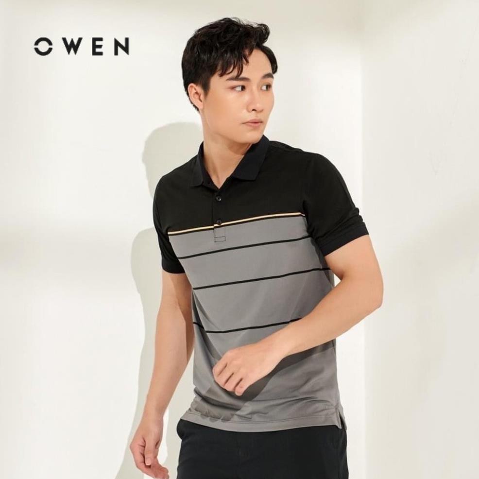 Sale Chính Hãng OWEN - Áo polo cộc tay Owen màu XÁM NAVY - Áo thun có cổ nam 20190 hot 🌺 neww * ! % * ᵛ ' .