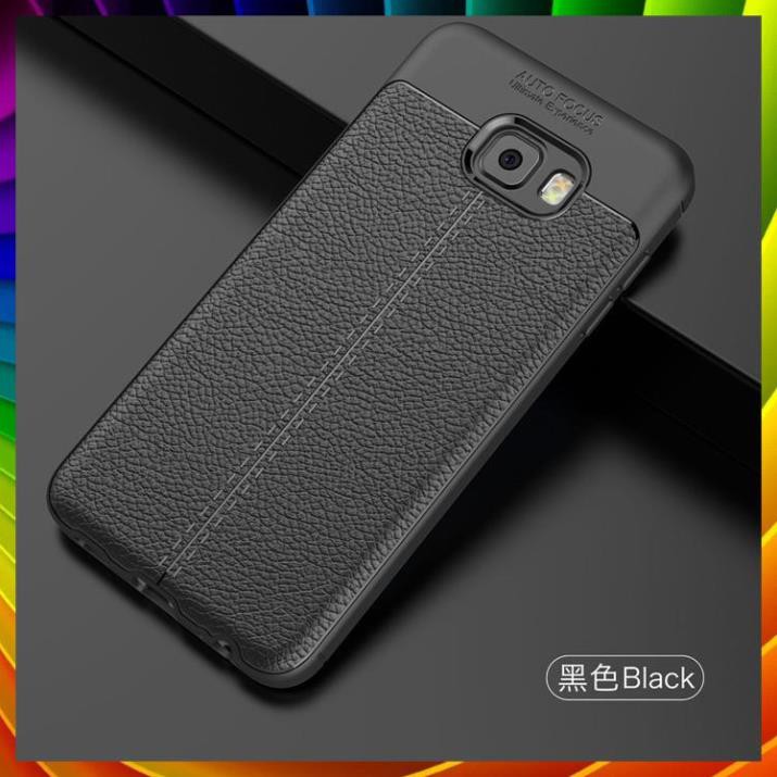 Ốp lưng Samsung Galaxy A9 / A9 pro dẻo giả da Auto Focus chống bám vân tay