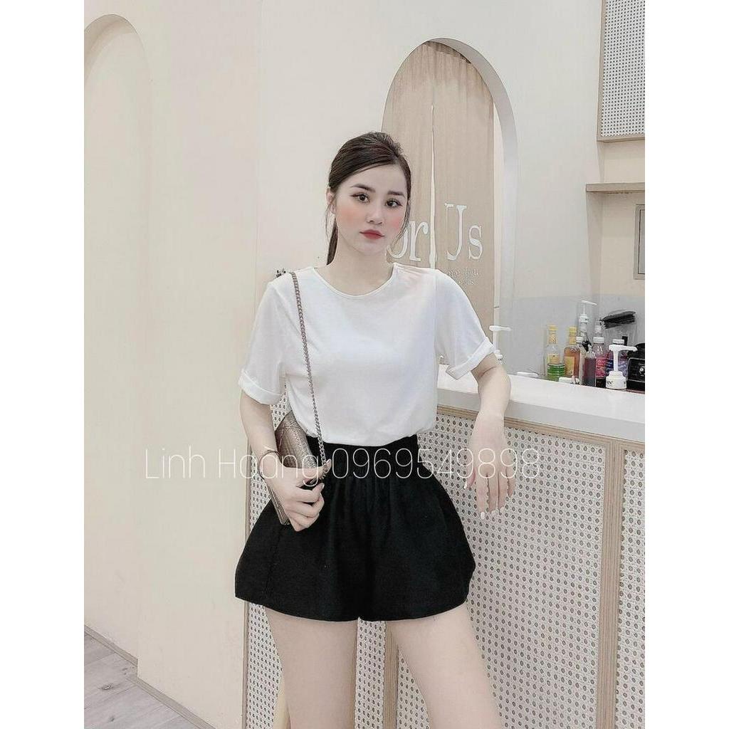 ÁO PHÔNG XICH LƯNG HÀNG XỊN ĐẸP Áo đan 1 xích lưng cộc tay duyên dáng #HOTTREND