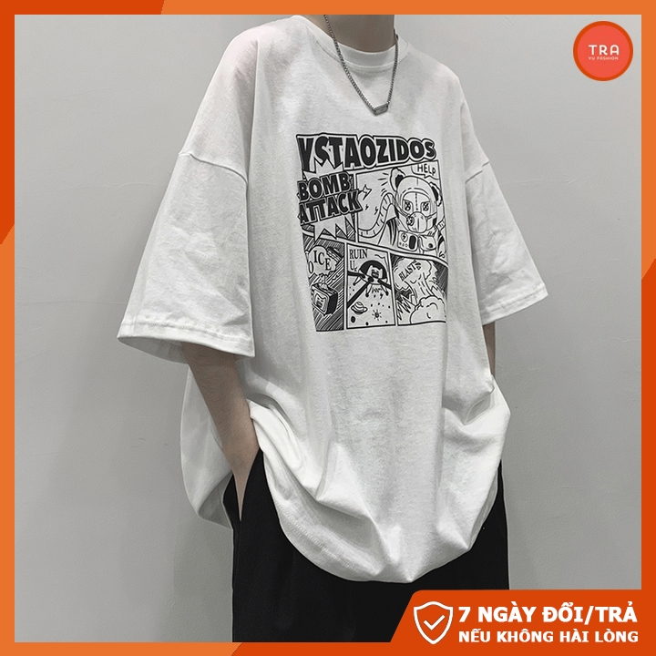 Áo thun nam tay lỡ dáng rộng unisex chất đẹp mát co dãn 4 chiều in Truyện TVNTL1600 | BigBuy360 - bigbuy360.vn