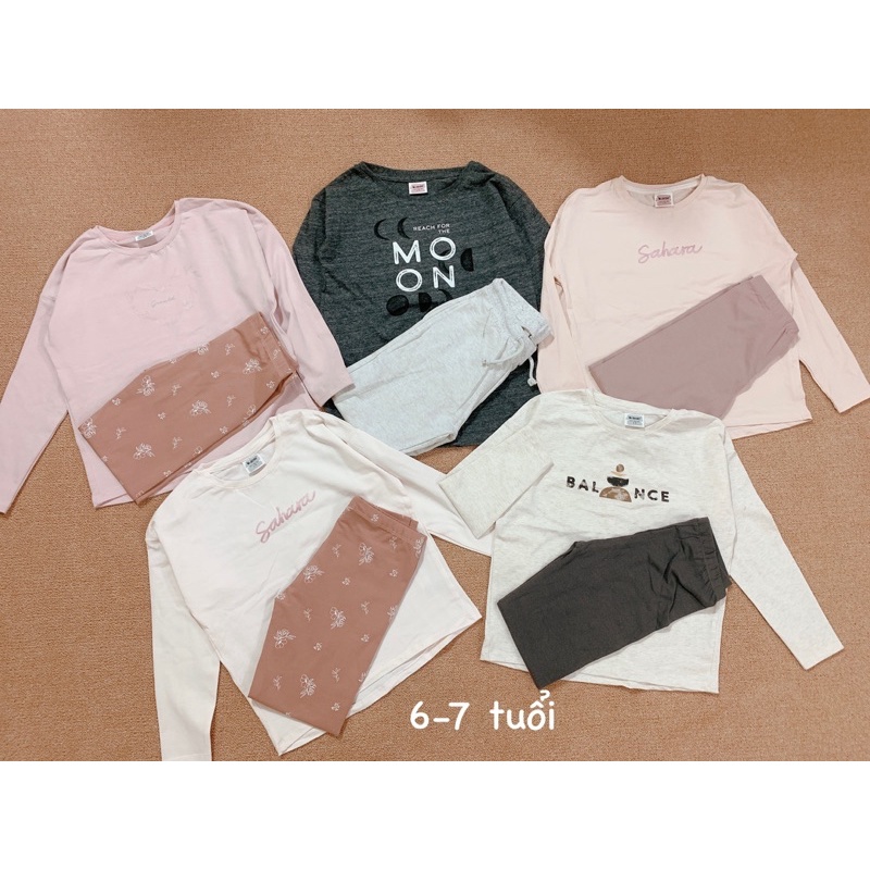 Bộ quần áo cotton minene xuất dư cho bé