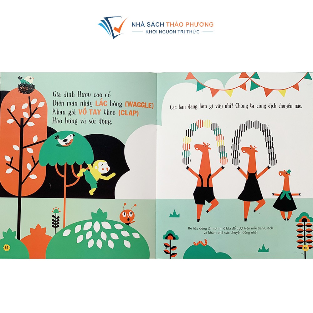 Sách - Moving book Cuốn sách biết nhảy múa tương tác độc đáo nhiều chủ đề cho bé