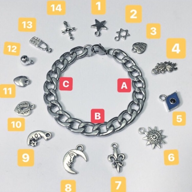 Charm / mặt hợp kim