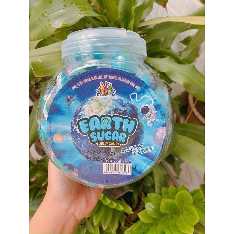 [Mã 267FMCGSALE giảm 8% đơn 500K] kẹo dẻo hình trái đất earth sugar (1 viên kẹo ) | BigBuy360 - bigbuy360.vn
