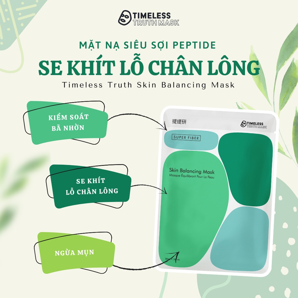 Mặt nạ Lụa Peptide se khít lỗ chân lông Timeless Truth Mask (Hộp 5 tấm x 30ml)