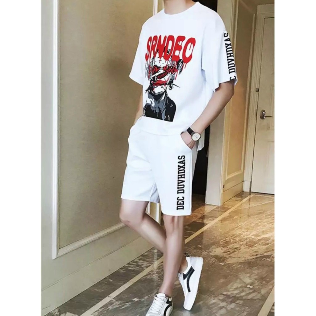 &lt;FREE SHIP&gt; Đồ bộ nam hè y hình, vải êm, mát, không ra màu, không đổ lông (srndec)