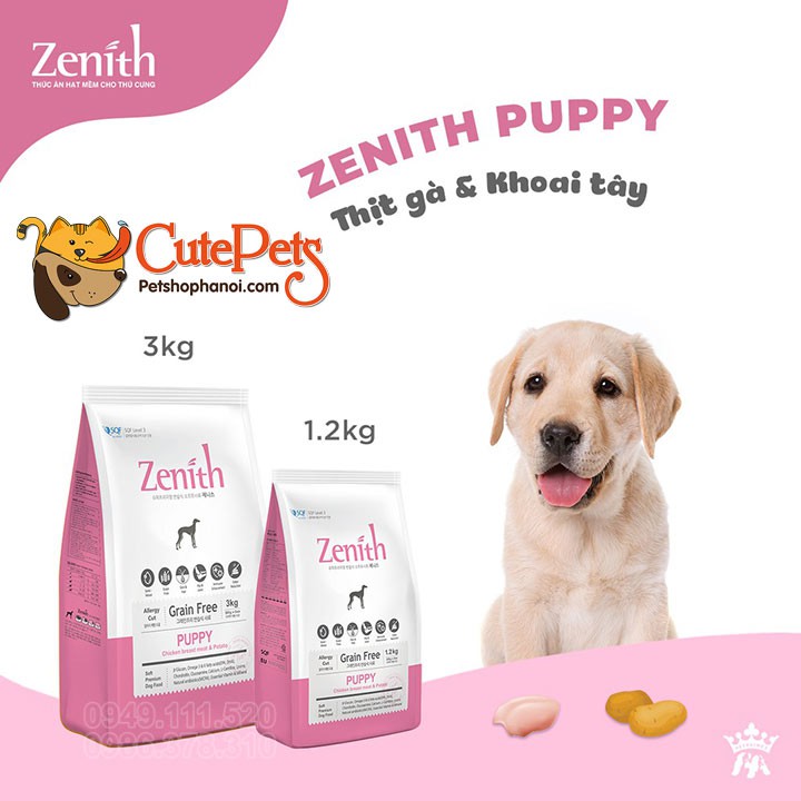 Thức ăn cho chó con hạt mềm Zenith puppy 500g - Phụ kiện thú cưng Hà Nội