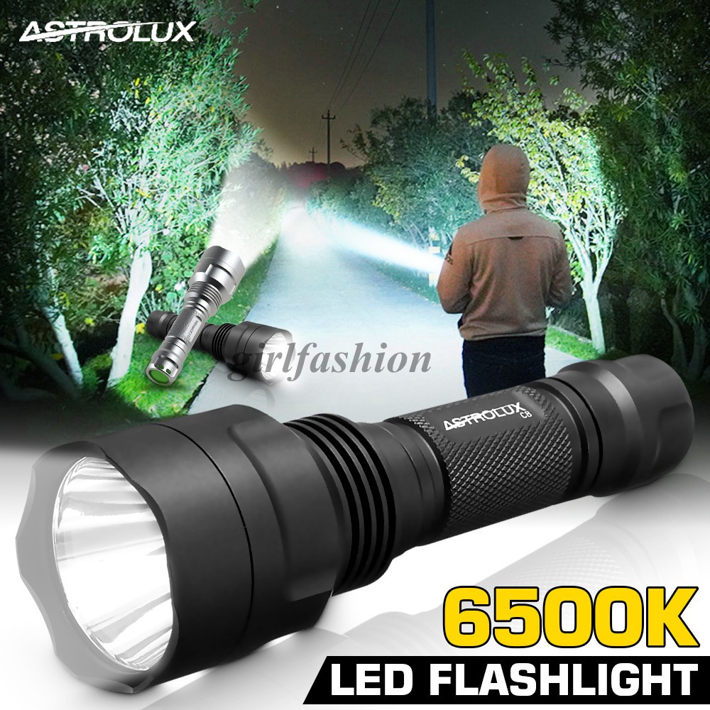 New Astrolux® C8 XHP50.2 5000LM 439m 6500K 7/4modes A6 Driver Powerful Strong Floodlight Tactical Flashlight