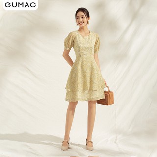 Đầm 2 tầng tay phồng DA1174 GUMAC