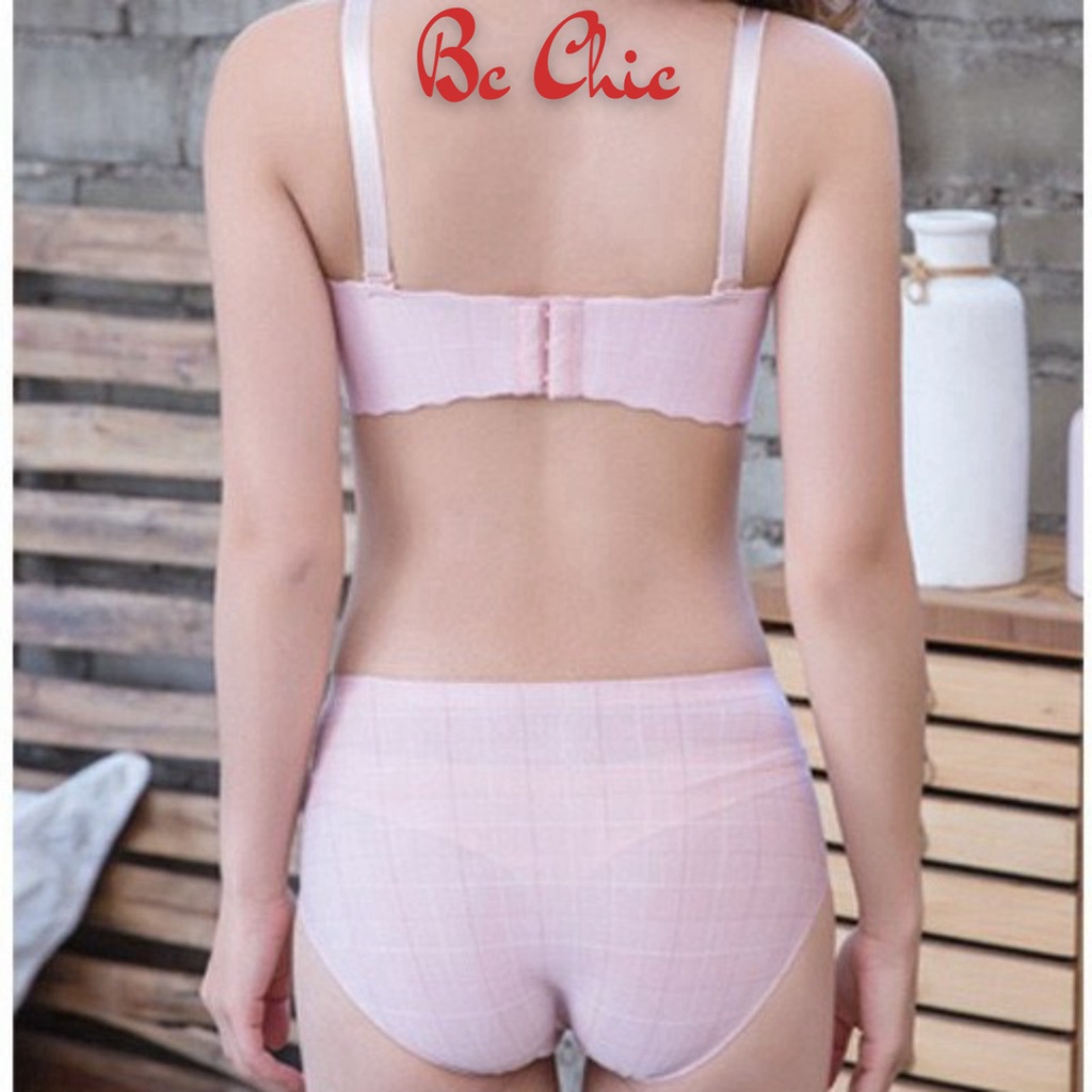 Áo Lót Nữ Nâng Ngực Đúc Su không gọng kẻ đệm nâng ngực quyến rũ mã A04 BC_CHIC LINGERIE